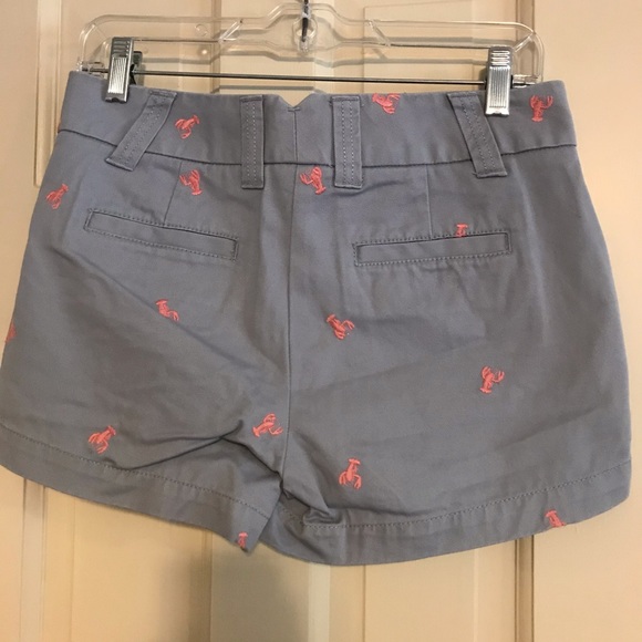 J. Crew Gray Shorts with Lobster Embroidery - Picture 3 of 4
